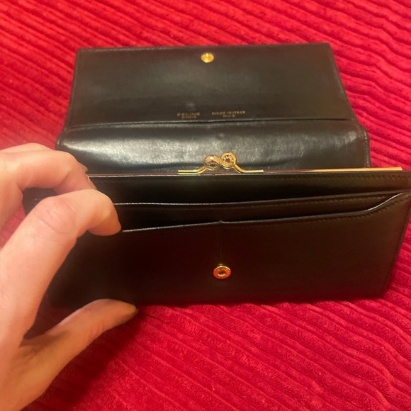 CELINE Blason Triomphe Long Wallet - Picture 3 of 12